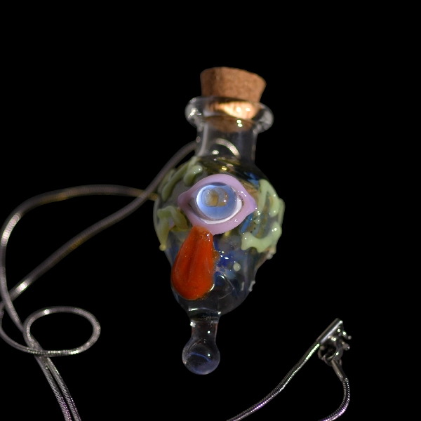 pendentif fiole oeil