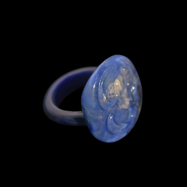 bague zen bleu