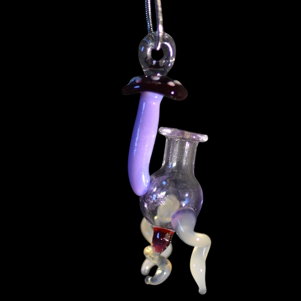 pendentif fiole amanite