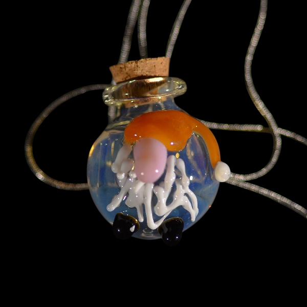 pendentif fiole gnome