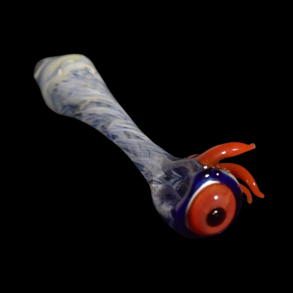 pipe steamrollers en verre  oeil red