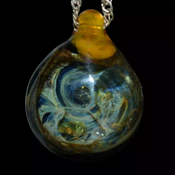 Pendentif en verre - Travel time
