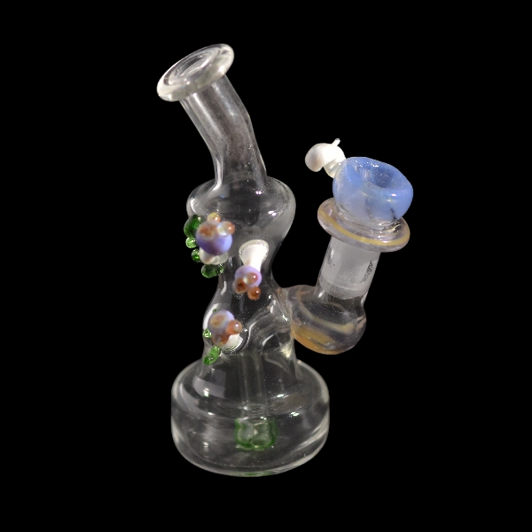 Bang droit en verre cosmos mushroom - Satyr Glass
