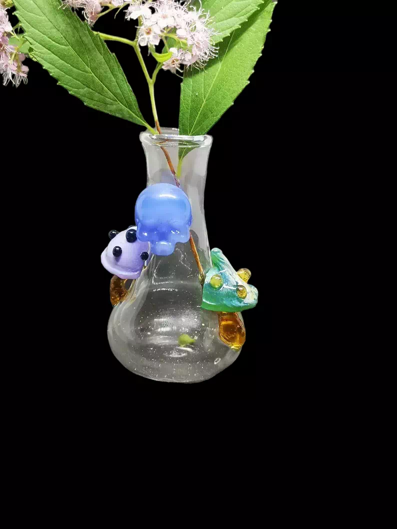 bibelot en verre vase Aztec 2