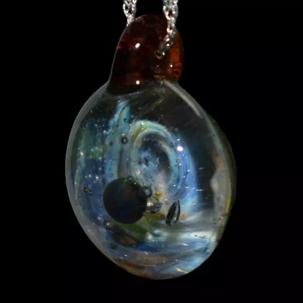 Pendentif en verre - galaxy venus 