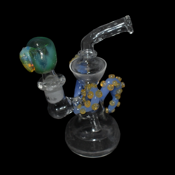 Bang droit en verre tentacules uv reactif - Satyr Glass