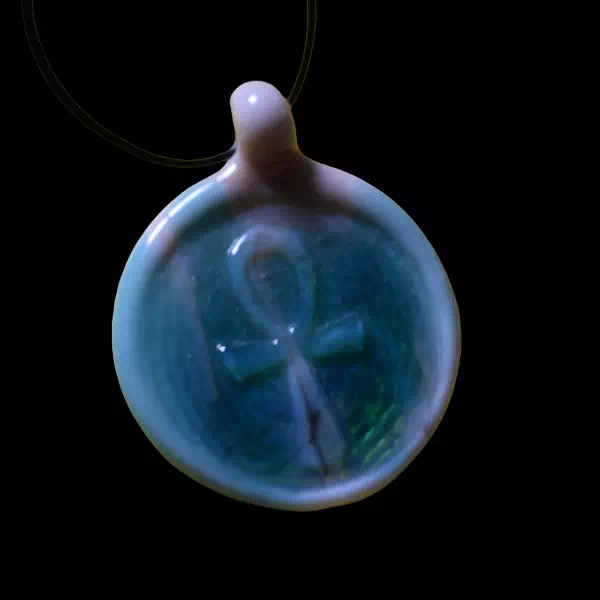 Pendentif en verre - ankh