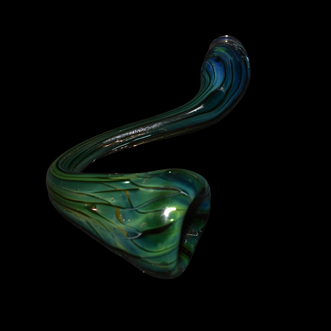 pipe sherlock en verre silver gold damn