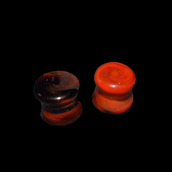 Ecarteur en verre rouge sombre