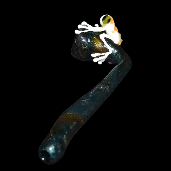 pipe sherlock en verre grenouille space