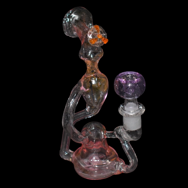Bang percolateur en verre biohazard rose - Satyr Glass