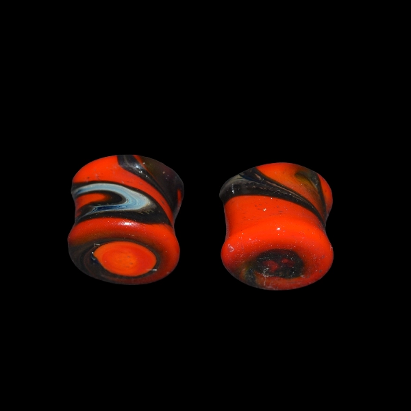 Ecarteur en verre rouge noir galaxy