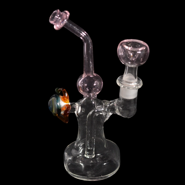 Bang droit en verre rose oeil - Satyr Glass