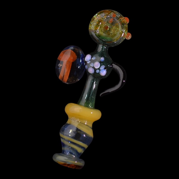 pipe spoon en verre méduse cornue