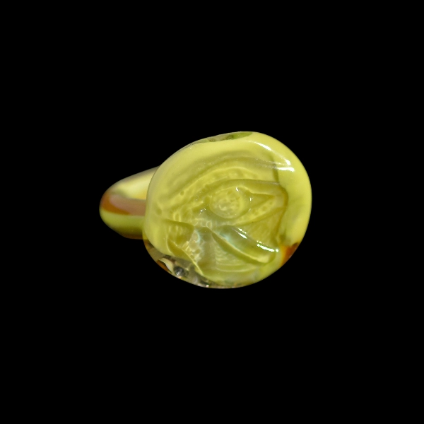 bague en verre green Rê