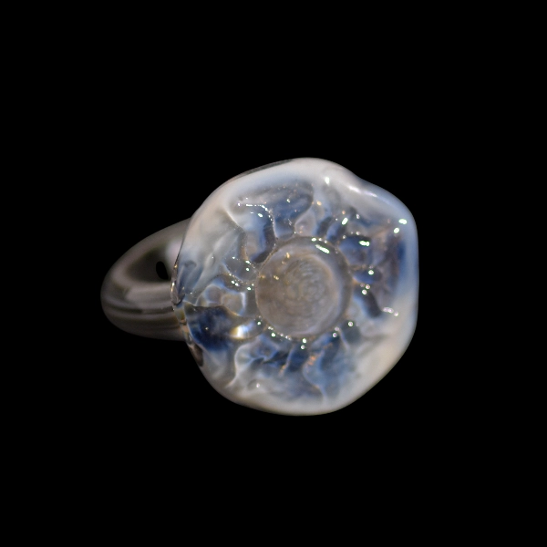 bague en verre Sun bleu Celeste