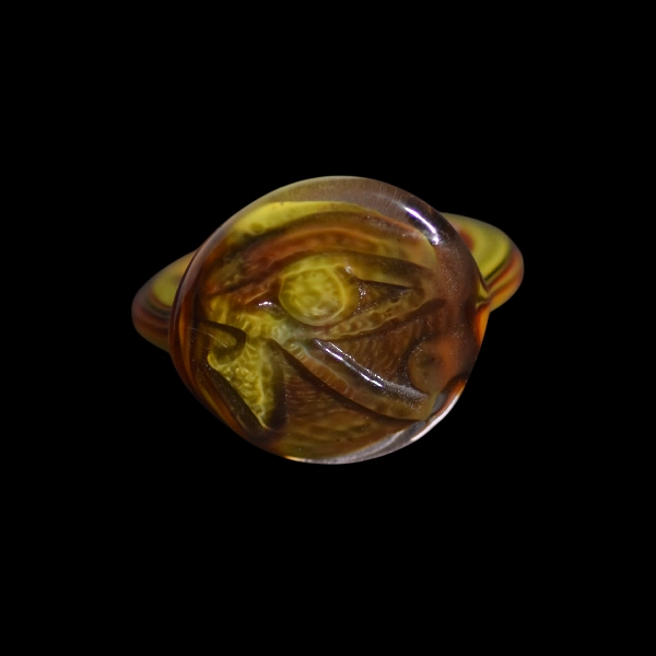 bague en verre eyes Ra egypt