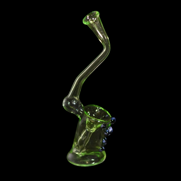 Bubbler en verre vert adam - Satyr Glass