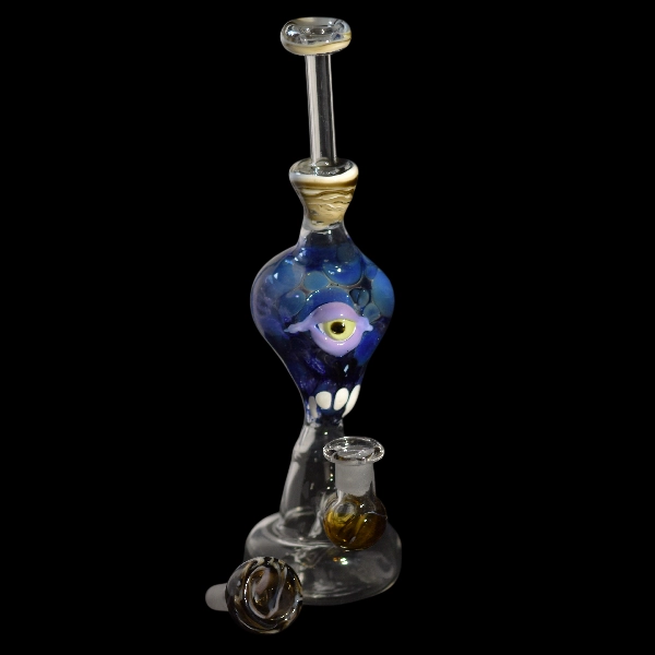 Bang droit en verre alien wave - Satyr Glass