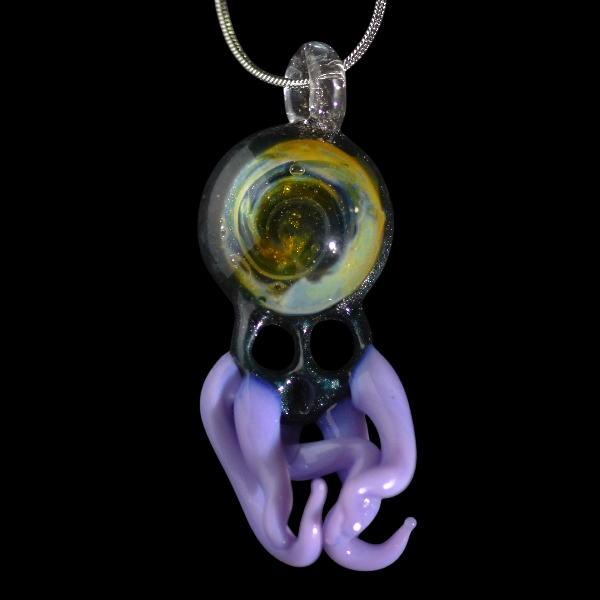Pendentif en verre - talisman kthulu