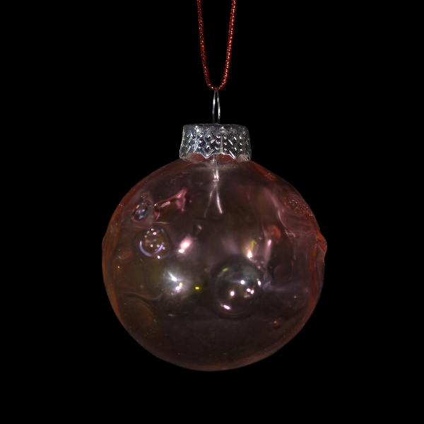 boules-de-noel en verre rose or