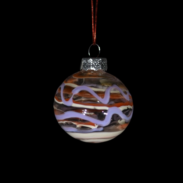boules-de-noel en verre zizag purp