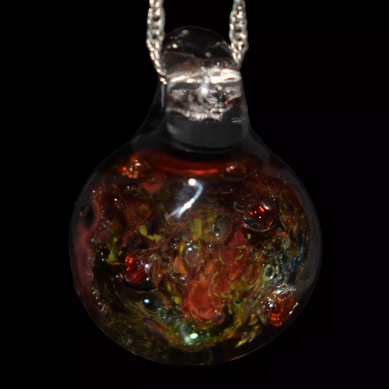 Pendentif en verre - rubgrot