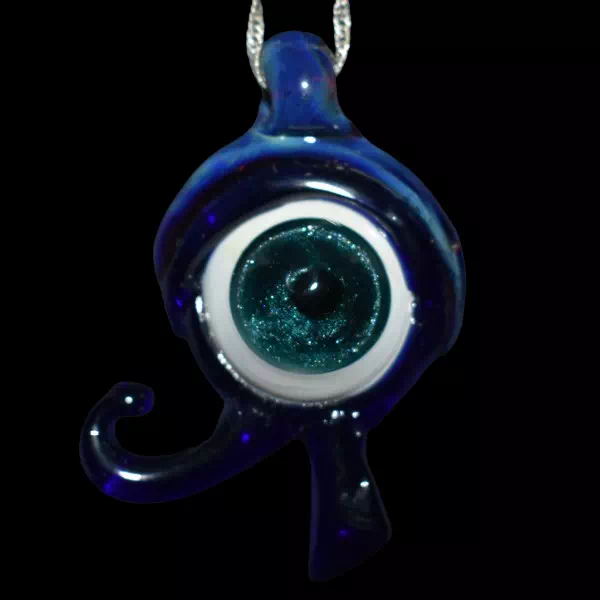 Pendentif en verre - œil de râ